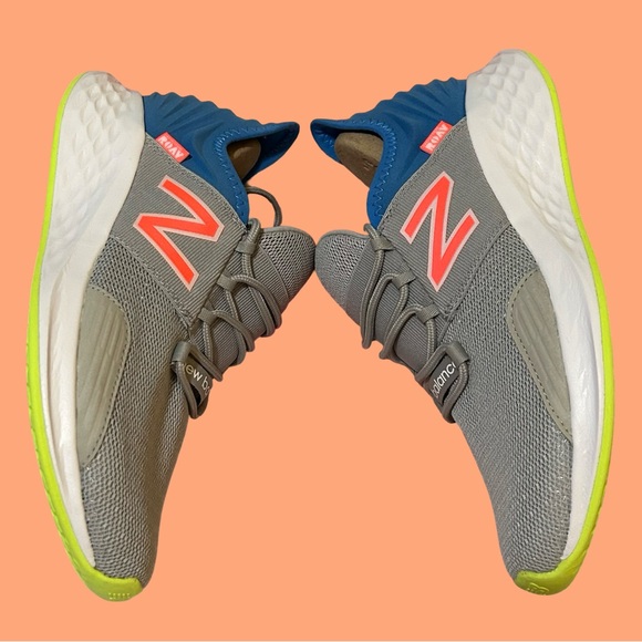 NWT! NEW BALANCE ROV WOMENS SNEAKERS, SIZE 10. GRAY, BLUE, BRIGHT YELLOW. NO BOX - Picture 16 of 16